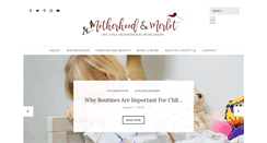 Desktop Screenshot of motherhoodandmerlot.com